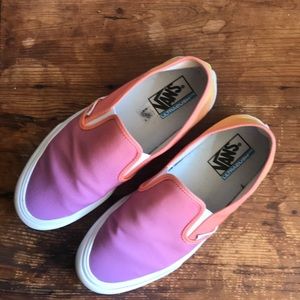 vans fade slip on pro